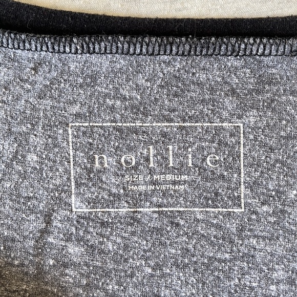 Nollie Grey & Black Raglan T-Shirt - Picture 3 of 3
